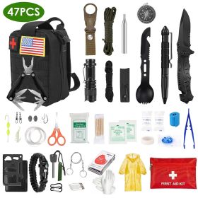 47Pcs Emergency Survival Kit Survival EDC Gear Equipment Tool medical firstaid 47Pcs Emergency Survival Kit Survival EDC Gear Equipment Tool medical firstaid